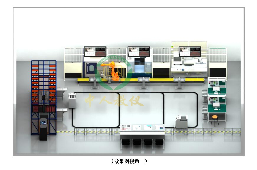 柔性制造生产线效果图1